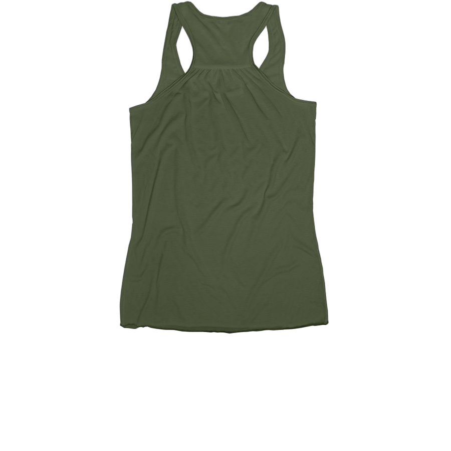 Military Green Women's Racerback - Back